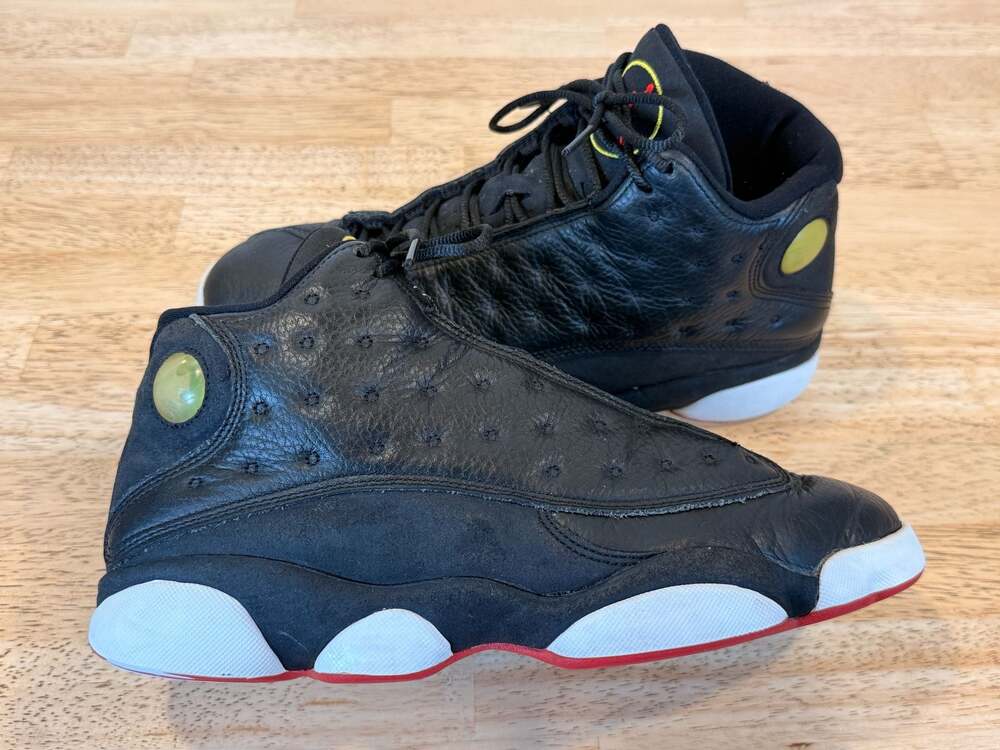 Nike Air Jordan 13 Retro Playoffs Black/White-True Red Mens Size 9.5